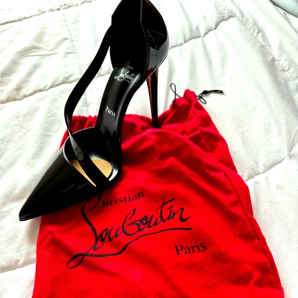 Christian Louboutin 100mm Astrid Patent Leather Pumps - Picture 1 of 3